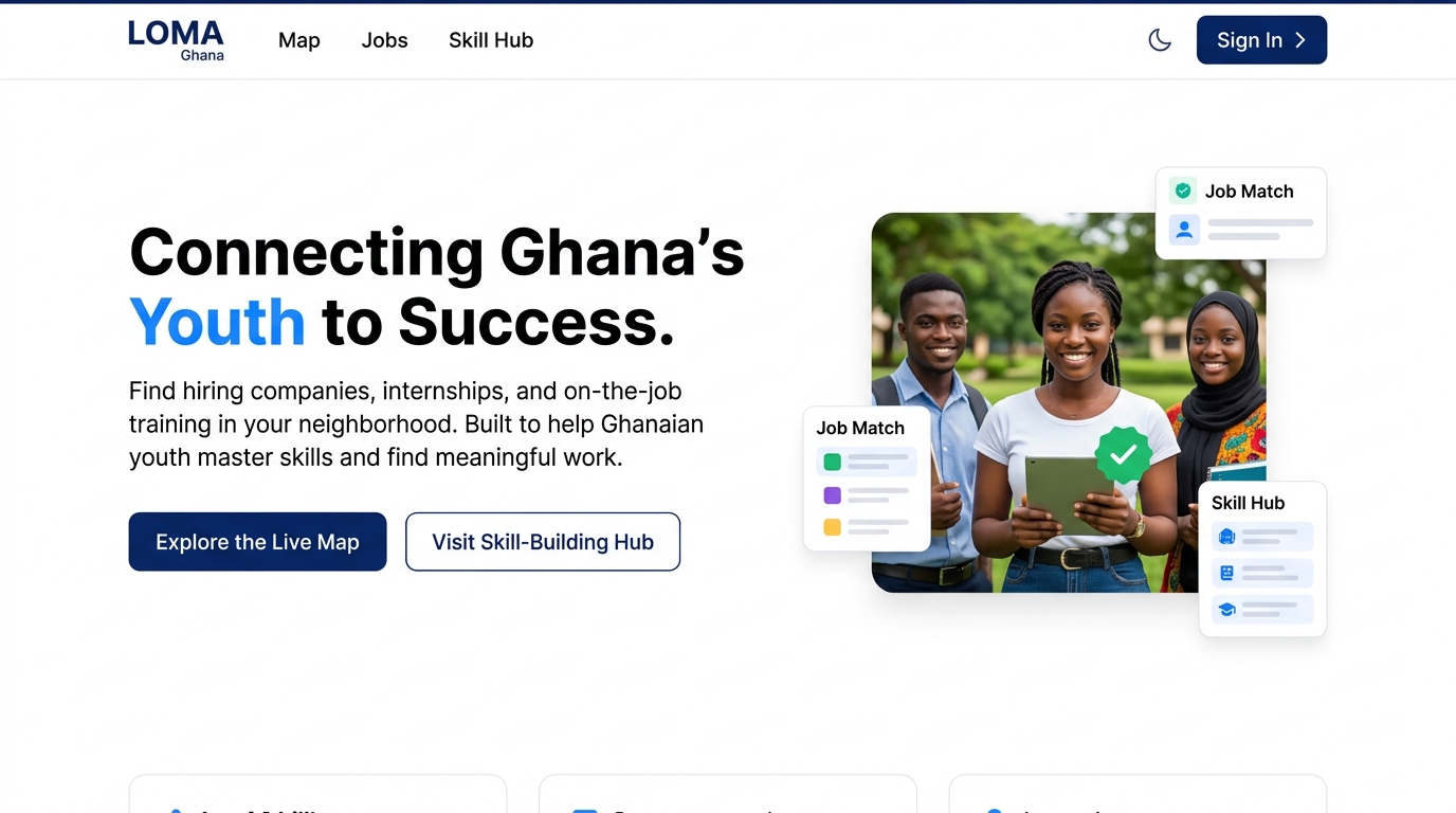 LOMA App Ghana - Connecting Ghana's Youth to Success